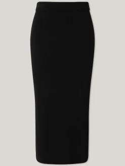 Midijupe aus Feinstrick