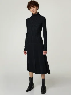 Midijupe aus Merinowolle