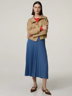 Midijupe aus Plissee