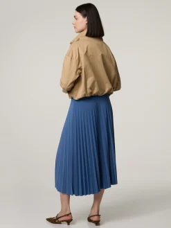 Midijupe aus Plissee