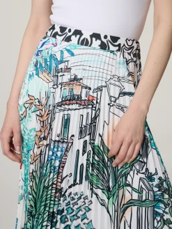 Midijupe aus Plissee