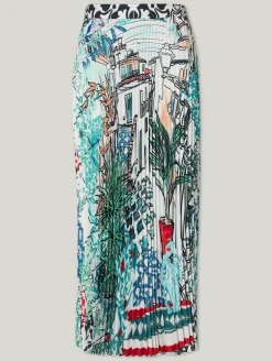 Midijupe aus Plissee