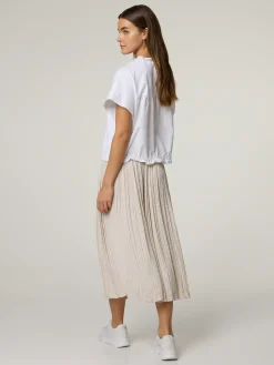 Midijupe aus Plissee