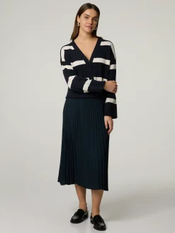 Midijupe aus Plissee