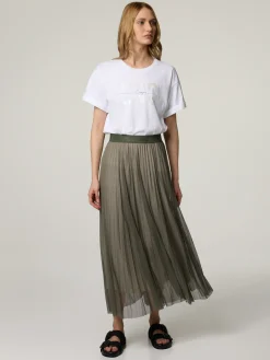 Midijupe aus Plissee CIFABI