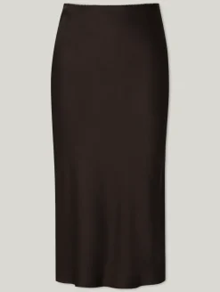 Midijupe aus Satin AGNETA