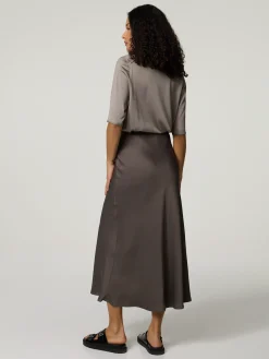 Midijupe aus Satin NEVIDA