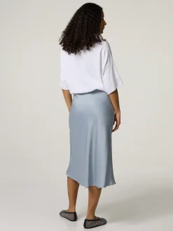 Midijupe aus Satin URA