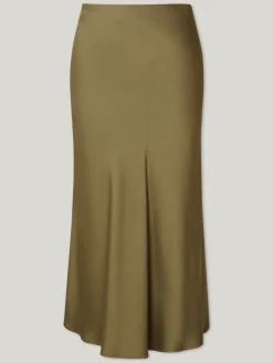 Midijupe aus Satin URA