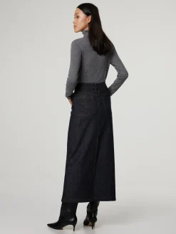 Midijupe im Denim Look ZYA