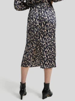 Midijupe mit Allover-Print