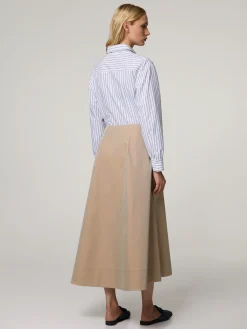 Midijupe mit Baumwolle