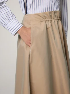 Midijupe mit Baumwolle