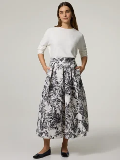 Midijupe mit Muster LUNA