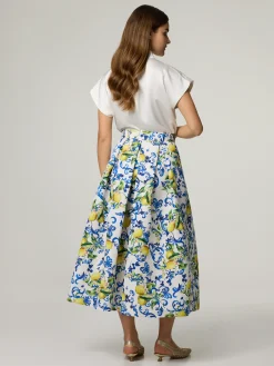 Midijupe mit Muster LUNA