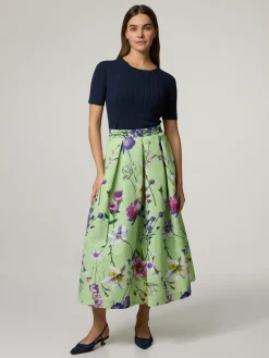 Midijupe mit Muster LUNA