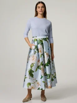 Midijupe mit Muster LUNA