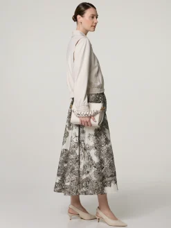 Midijupe mit Muster NATIF