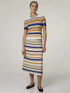 Midijupe mit Plissee