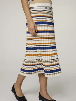 Midijupe mit Plissee