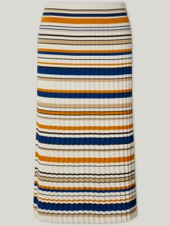 Midijupe mit Plissee