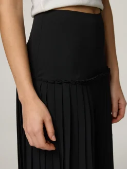 Midijupe mit Plissee