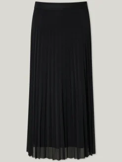Midijupe mit Plissee