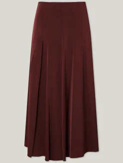 Midijupe mit Plissee