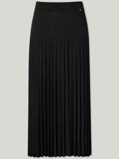 Midijupe mit Plissee