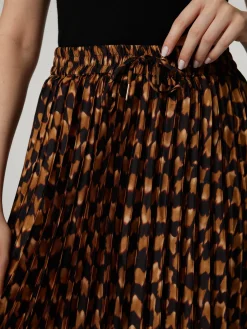 Midijupe mit Plissee