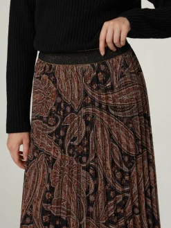 Midijupe mit Plissee