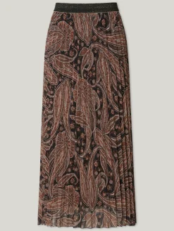 Midijupe mit Plissee