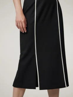 Midijupe mit Wolle VOLTARA