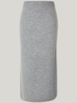Midijupe mit Woll-Kaschmir- Mix