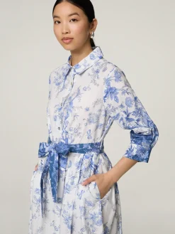 Midikleid aus Baumwolle