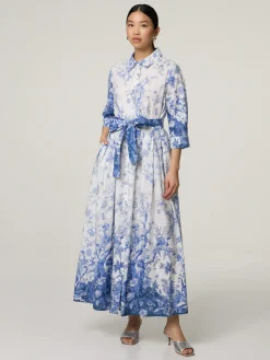 Midikleid aus Baumwolle