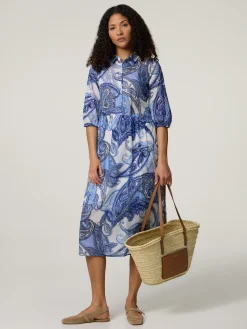 Midikleid aus Baumwolle