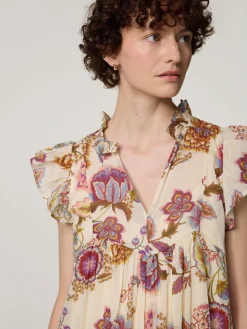 Midikleid aus Baumwolle