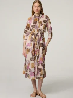 Midikleid aus Baumwolle KISSES