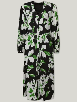 Midikleid aus Crêpe