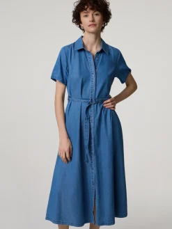Midikleid aus Denim
