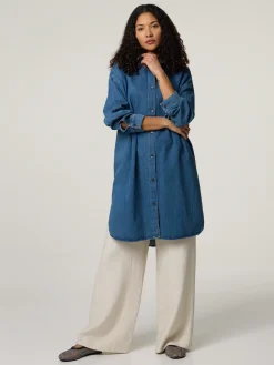 Midikleid aus Denim SAALY