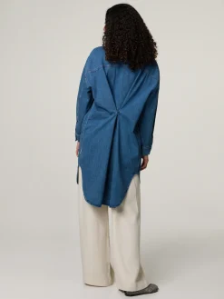 Midikleid aus Denim SAALY