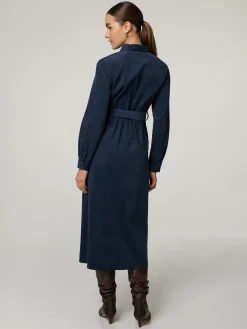 Midikleid aus Feincord