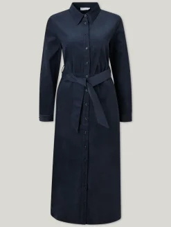 Midikleid aus Feincord