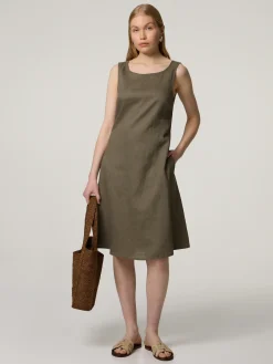 Midikleid aus Leinen