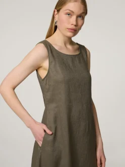 Midikleid aus Leinen