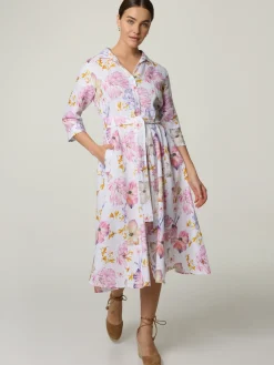 Midikleid aus Leinen