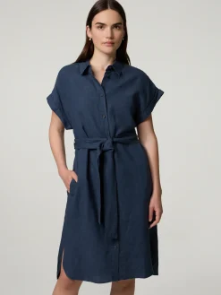 Midikleid aus Leinen