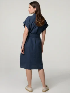 Midikleid aus Leinen